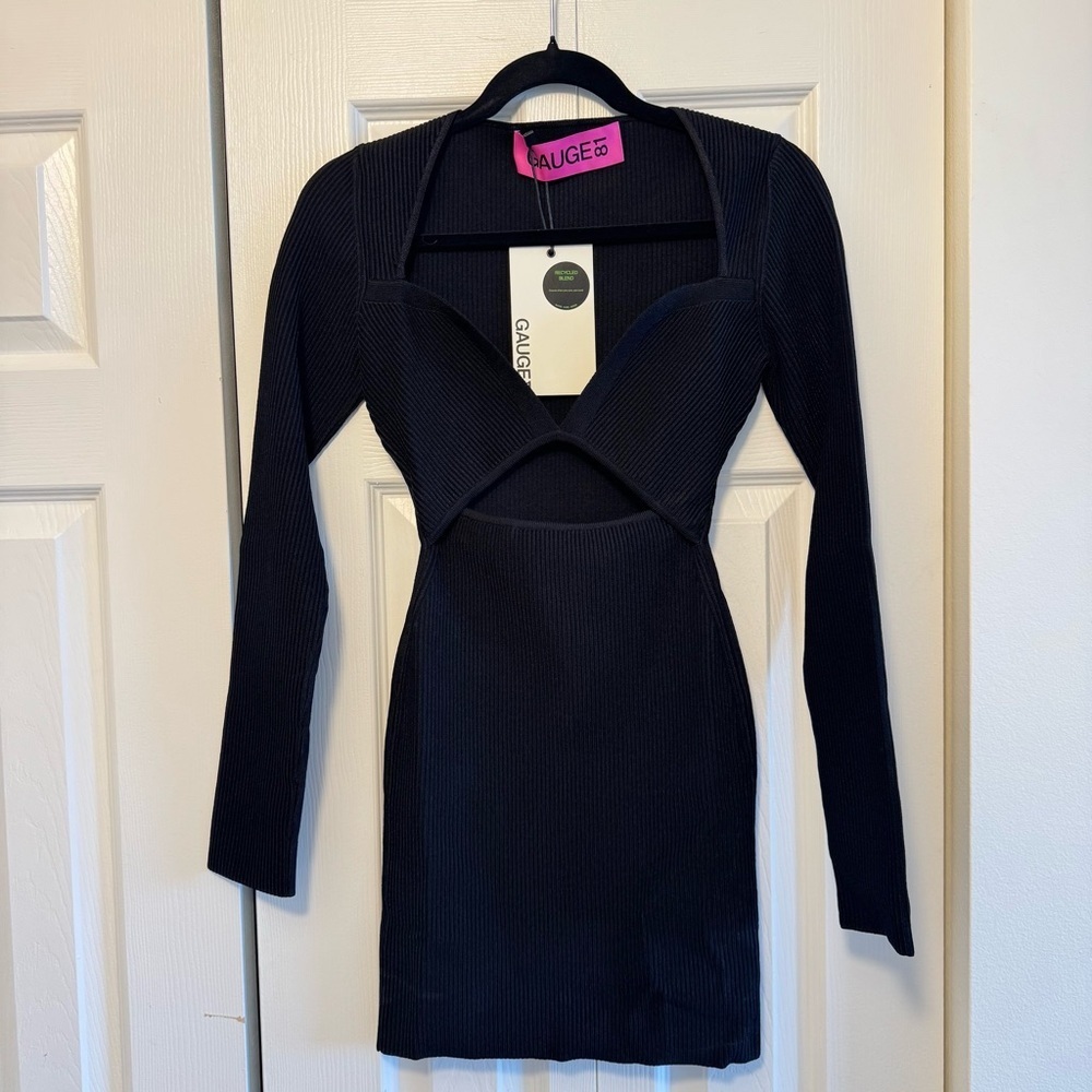 NWT! Gauge81 Otero Black Mini Dress, Size S